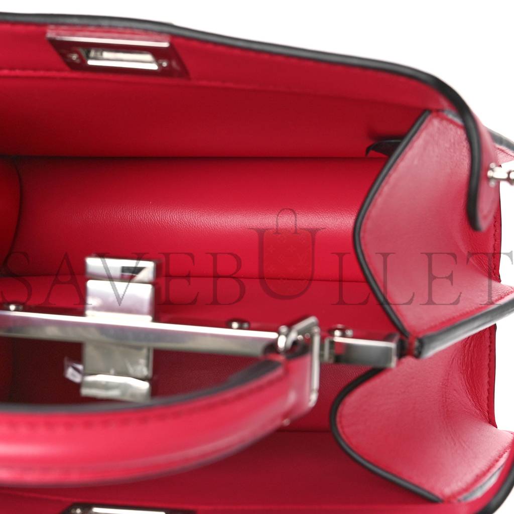 FENDI SHINY NAPPA PETITE PEEKABOO I SEE U SATCHEL LAMPONE (20*15*10cm) FENDI SHINY NAPPA PETITE PEEKABOO I SEE U SATCHEL LAMPONE (20*15*10cm)
