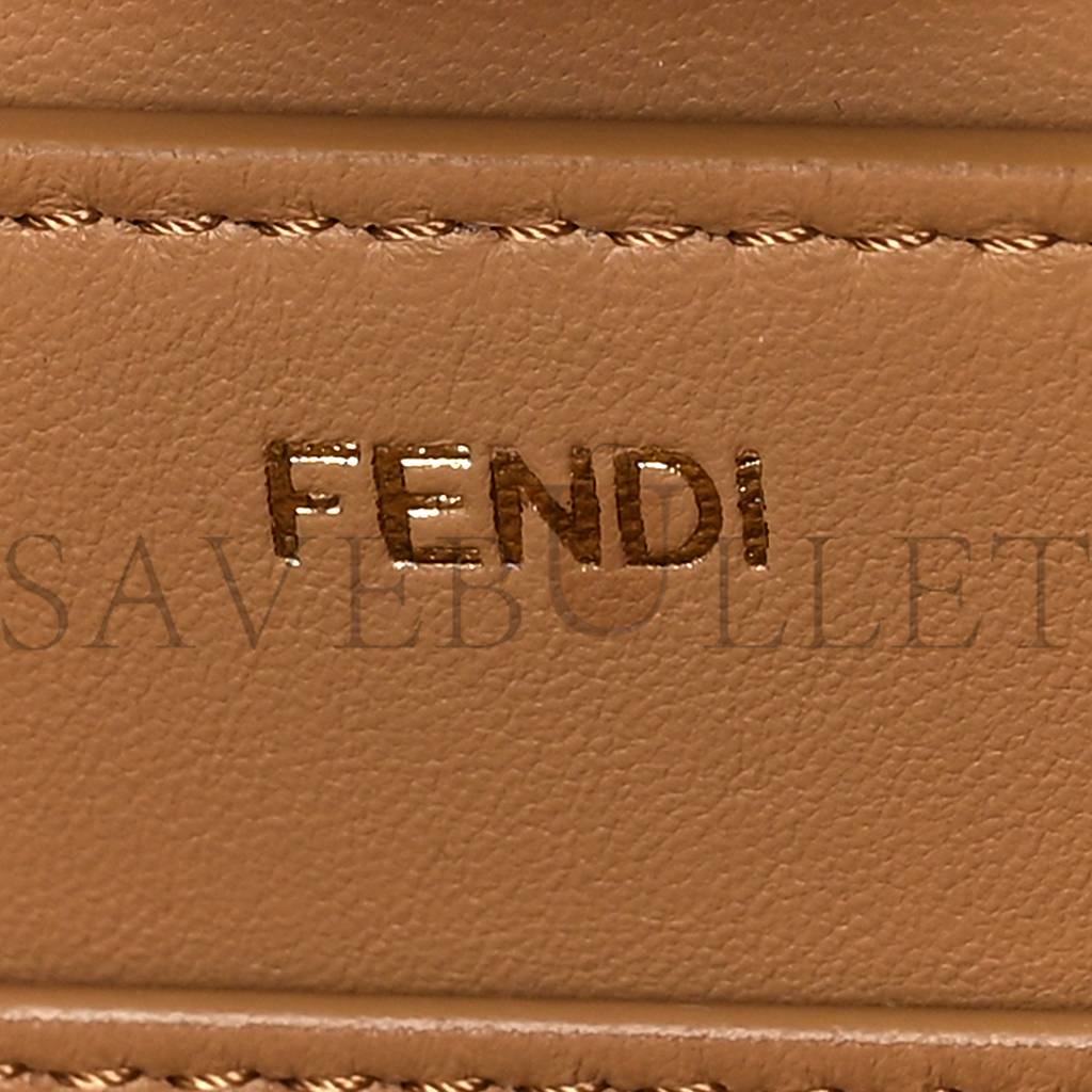 FENDI VITELLO SETA NAPPA PLEXIGLASS BI-COLOR MEDIUM PEEKABOO I SEE U SATCHEL MIELE SCURO TULIPANO (33*25*13cm) FENDI VITELLO SETA NAPPA PLEXIGLASS BI-COLOR MEDIUM PEEKABOO I SEE U SATCHEL MIELE SCURO TULIPANO (33*25*13cm)