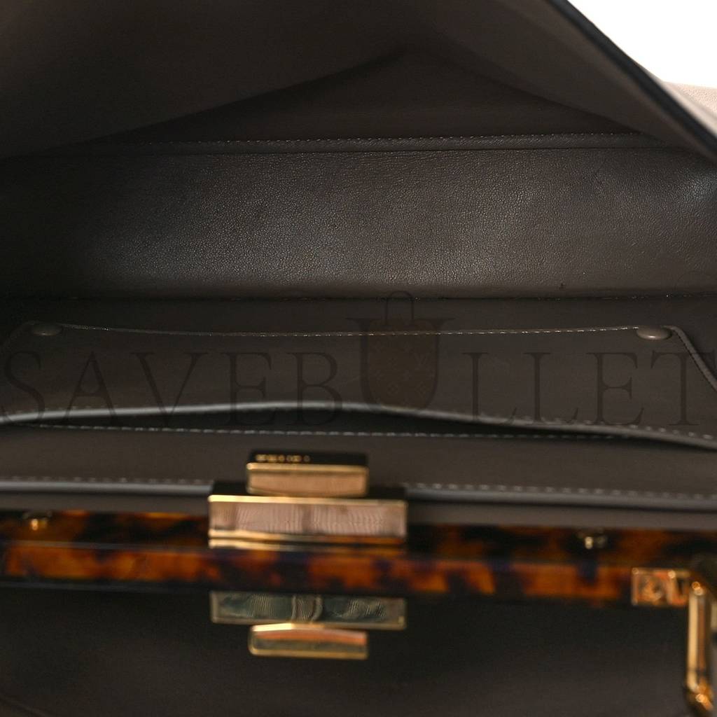 FENDI VITELLO SETA SHINY NAPPA PLEXIGLASS MEDIUM PEEKABOO I SEE U SATCHEL TORTORA (33*25*12cm) FENDI VITELLO SETA SHINY NAPPA PLEXIGLASS MEDIUM PEEKABOO I SEE U SATCHEL TORTORA (33*25*12cm)