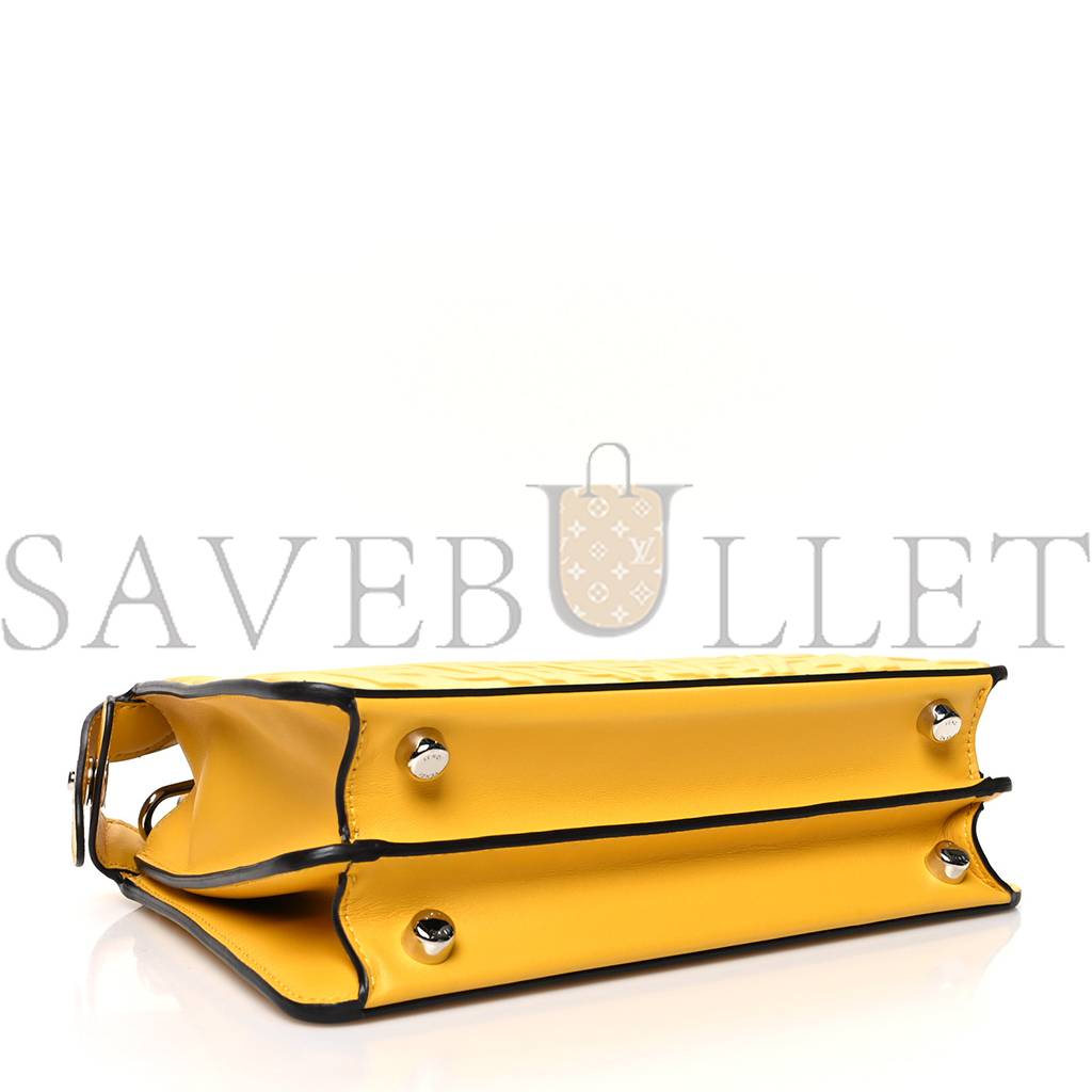 FENDI X SARAH COLEMAN NAPPA FF FISH EYE EMBOSSED MINI PEEKABOO I SEE U SATCHEL MIMOSA (25*20*10cm) FENDI X SARAH COLEMAN NAPPA FF FISH EYE EMBOSSED MINI PEEKABOO I SEE U SATCHEL MIMOSA (25*20*10cm)
