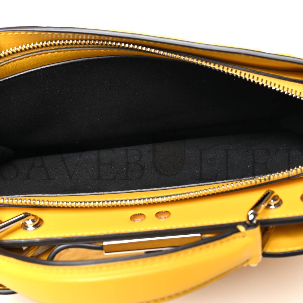 FENDI X SARAH COLEMAN NAPPA FF FISH EYE EMBOSSED MINI PEEKABOO I SEE U SATCHEL MIMOSA (25*20*10cm) FENDI X SARAH COLEMAN NAPPA FF FISH EYE EMBOSSED MINI PEEKABOO I SEE U SATCHEL MIMOSA (25*20*10cm)