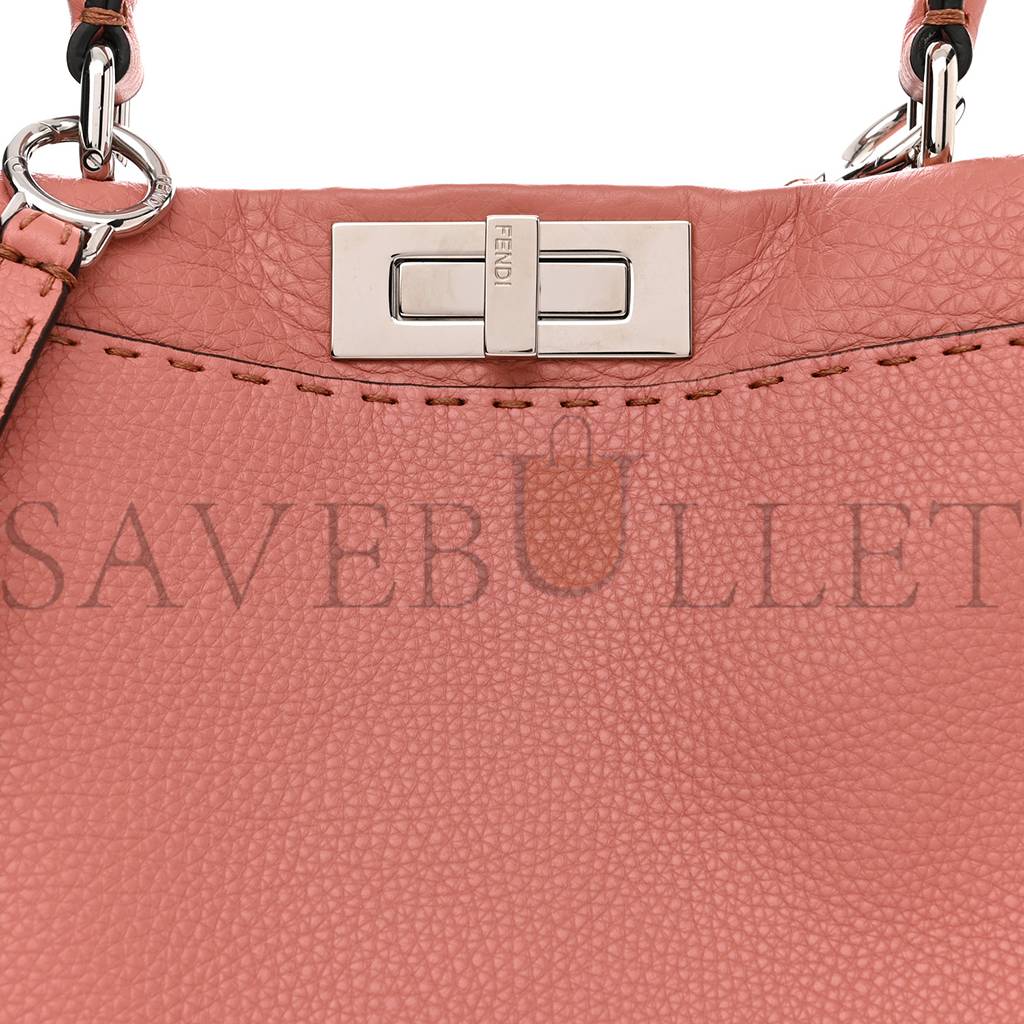 FENDI CUOIO ROMANO SELLERIA ELAPHE LACE UP MEDIUM PEEKABOO ICONIC SATCHEL MAKE UP TAUPE (34*25*13cm) FENDI CUOIO ROMANO SELLERIA ELAPHE LACE UP MEDIUM PEEKABOO ICONIC SATCHEL MAKE UP TAUPE (34*25*13cm)