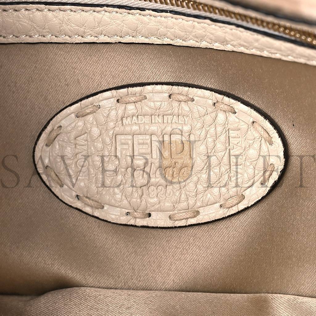 FENDI WOOL CUOIO ROMANO SELLERIA FF 1974 BAGUETTE 1997 BEIGE CAMMELLO CAMELIA (27*15*4cm) FENDI WOOL CUOIO ROMANO SELLERIA FF 1974 BAGUETTE 1997 BEIGE CAMMELLO CAMELIA (27*15*4cm)