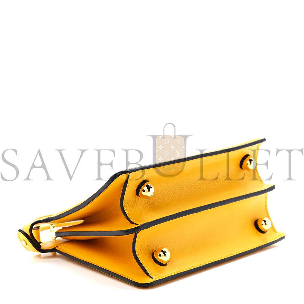 FENDI SHINY NAPPA PETITE PEEKABOO I SEE U SATCHEL MIMOSA (20*15*9cm) FENDI SHINY NAPPA PETITE PEEKABOO I SEE U SATCHEL MIMOSA (20*15*9cm)