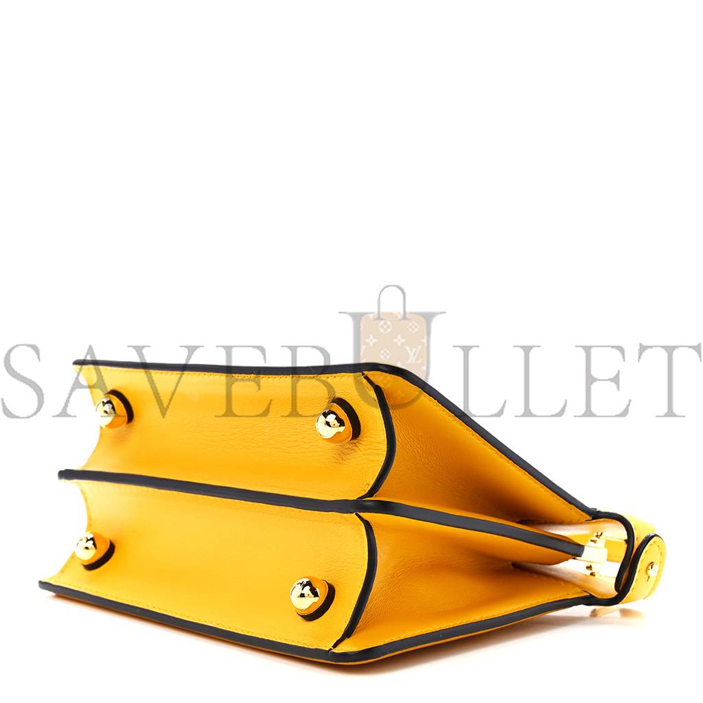 FENDI SHINY NAPPA PETITE PEEKABOO I SEE U SATCHEL MIMOSA (20*15*9cm) FENDI SHINY NAPPA PETITE PEEKABOO I SEE U SATCHEL MIMOSA (20*15*9cm)