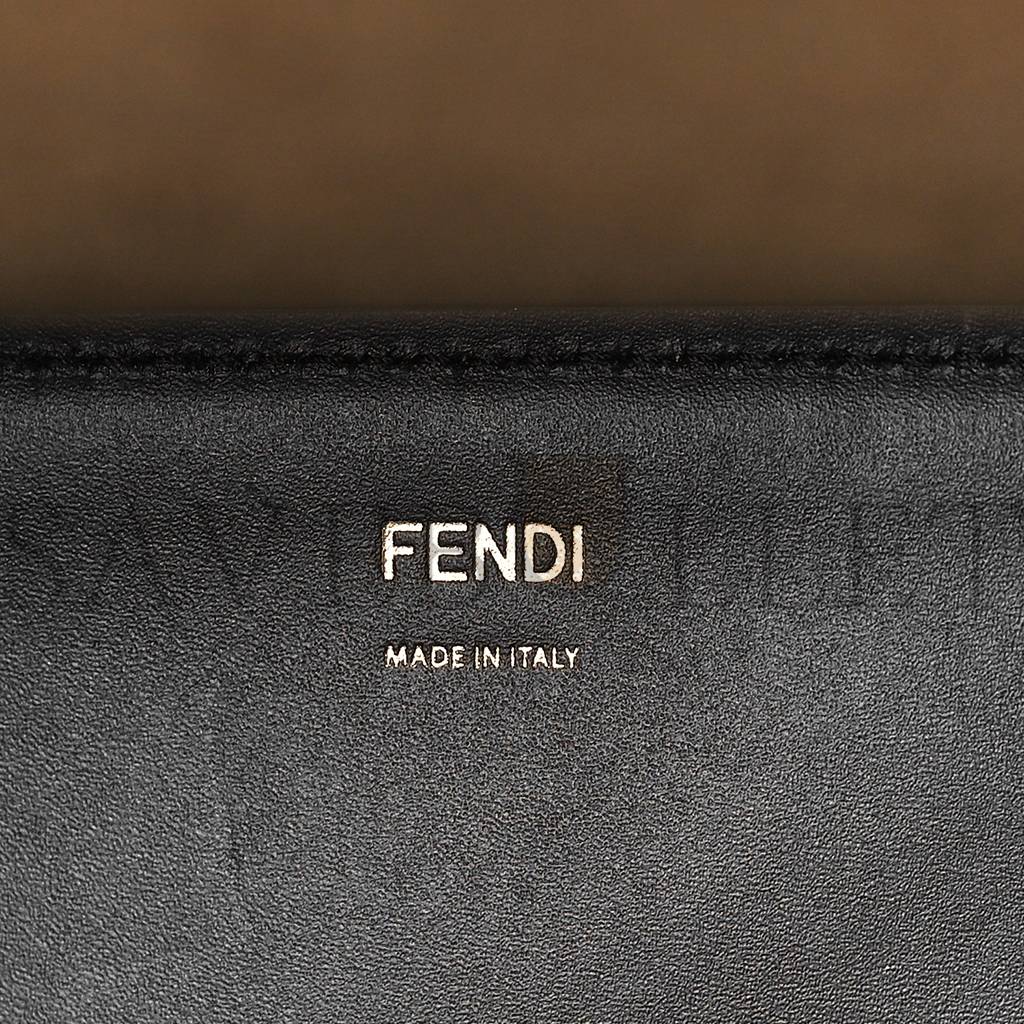 FENDI VITELLO KING PLEXIGLASS LARGE FENDI SUNSHINE SHOPPER TOTE BLACK (41*34*18cm) FENDI VITELLO KING PLEXIGLASS LARGE FENDI SUNSHINE SHOPPER TOTE BLACK (41*34*18cm)