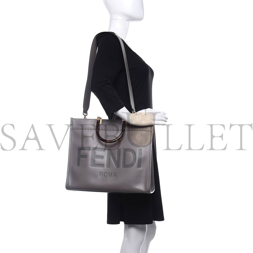 FENDI VITELLO KING PLEXIGLASS MEDIUM FENDI SUNSHINE SHOPPER TOTE MOON (36*30*16cm) FENDI VITELLO KING PLEXIGLASS MEDIUM FENDI SUNSHINE SHOPPER TOTE MOON (36*30*16cm)