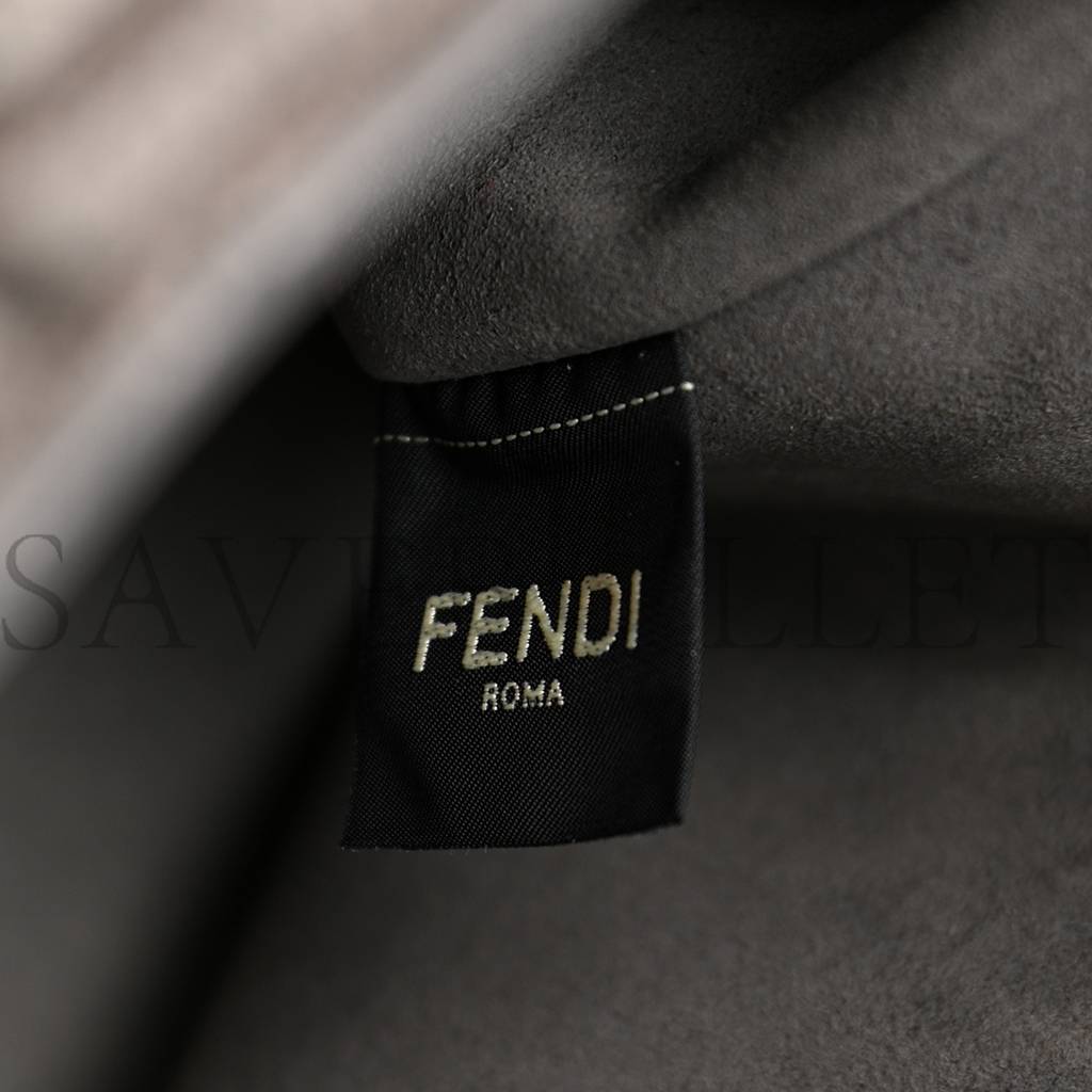 FENDI CHENILLE VITELLO SETA PLEXIGLASS FF FENDI O'LOCK ZIPPER ANTHRACITE ASFALTO (35*23*14cm) FENDI CHENILLE VITELLO SETA PLEXIGLASS FF FENDI O'LOCK ZIPPER ANTHRACITE ASFALTO (35*23*14cm)
