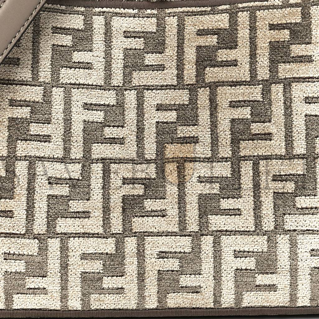 FENDI CHENILLE VITELLO SETA FF SMALL PEEKABOO I SEE U SATCHEL TORTORA NUVOLA (41*29*15cm) FENDI CHENILLE VITELLO SETA FF SMALL PEEKABOO I SEE U SATCHEL TORTORA NUVOLA (41*29*15cm)