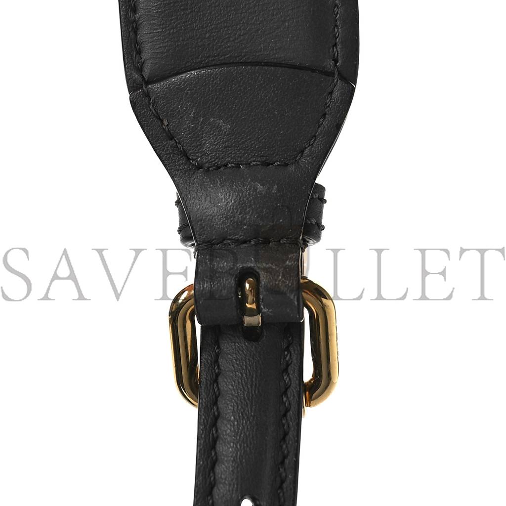 FENDI VITELLO SETA CHENILLE FF MINI PEEKABOO ICONIC SATCHEL ANTHRACITE ASFALTO (23*17*11cm) FENDI VITELLO SETA CHENILLE FF MINI PEEKABOO ICONIC SATCHEL ANTHRACITE ASFALTO (23*17*11cm)