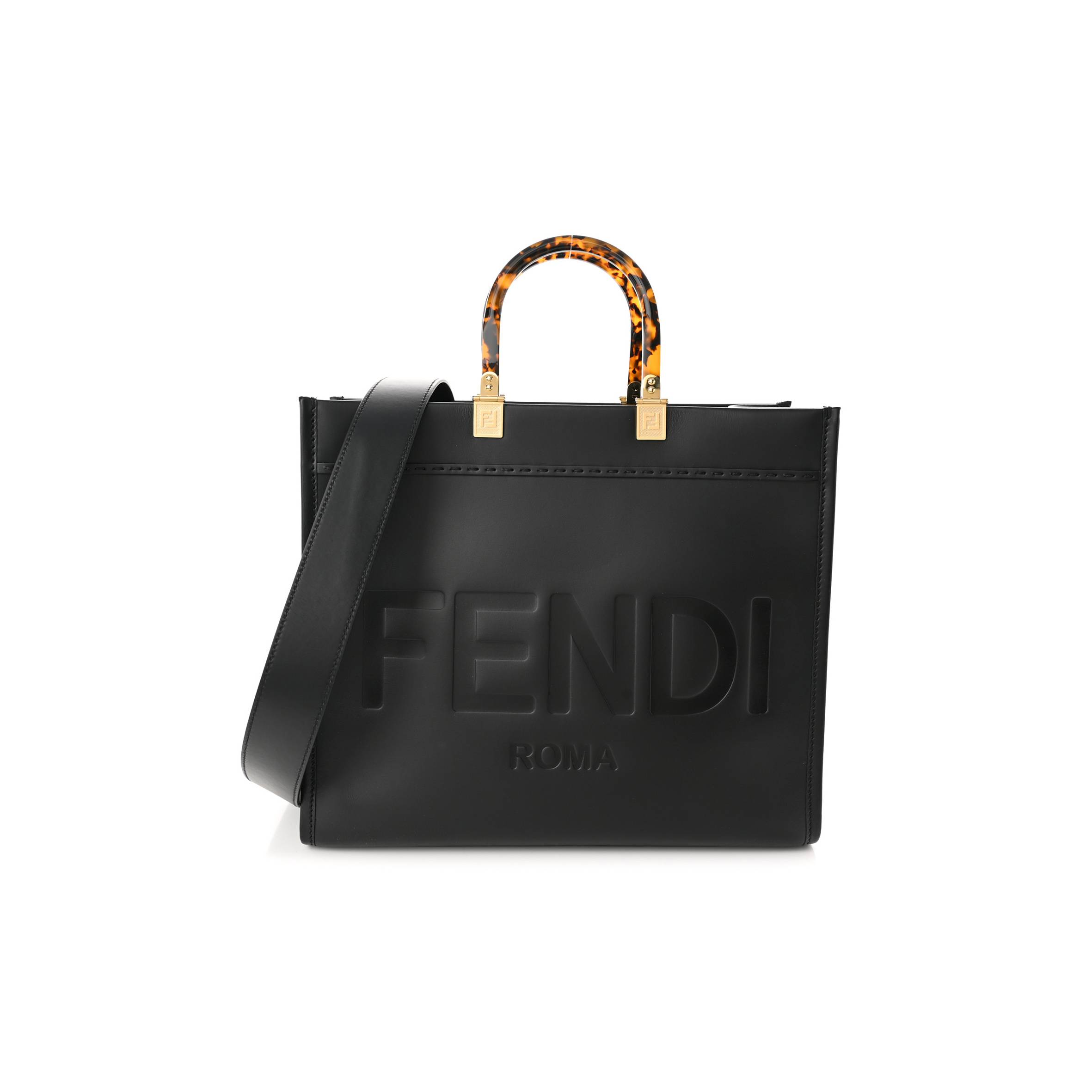 FENDI VITELLO KING PLEXIGLASS MEDIUM FENDI SUNSHINE SHOPPER TOTE BLACK (14*12*6cm) FENDI VITELLO KING PLEXIGLASS MEDIUM FENDI SUNSHINE SHOPPER TOTE BLACK (14*12*6cm)