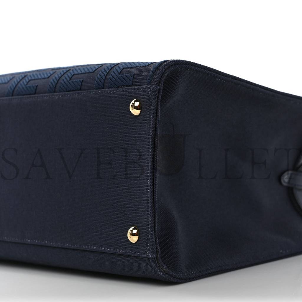 FENDI CANVAS VITELLO KING FF EMBROIDERED MEDIUM PEEKABOO X-TOTE BLUE (41*29*15cm) FENDI CANVAS VITELLO KING FF EMBROIDERED MEDIUM PEEKABOO X-TOTE BLUE (41*29*15cm)