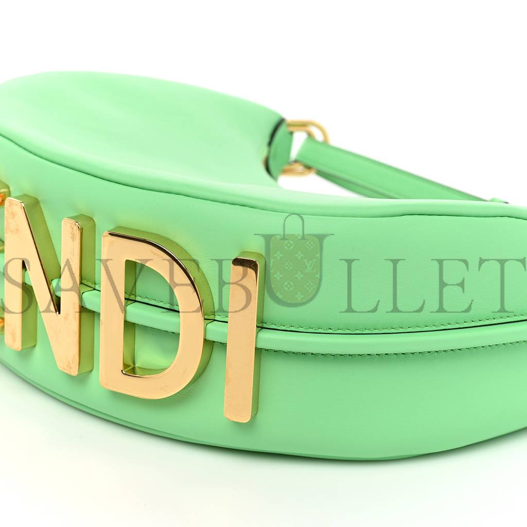 FENDI VITELLO GRACE MATTE SMALL FENDIGRAPHY HOBO BAG EDAMAME (27*18*10cm) FENDI VITELLO GRACE MATTE SMALL FENDIGRAPHY HOBO BAG EDAMAME (27*18*10cm)