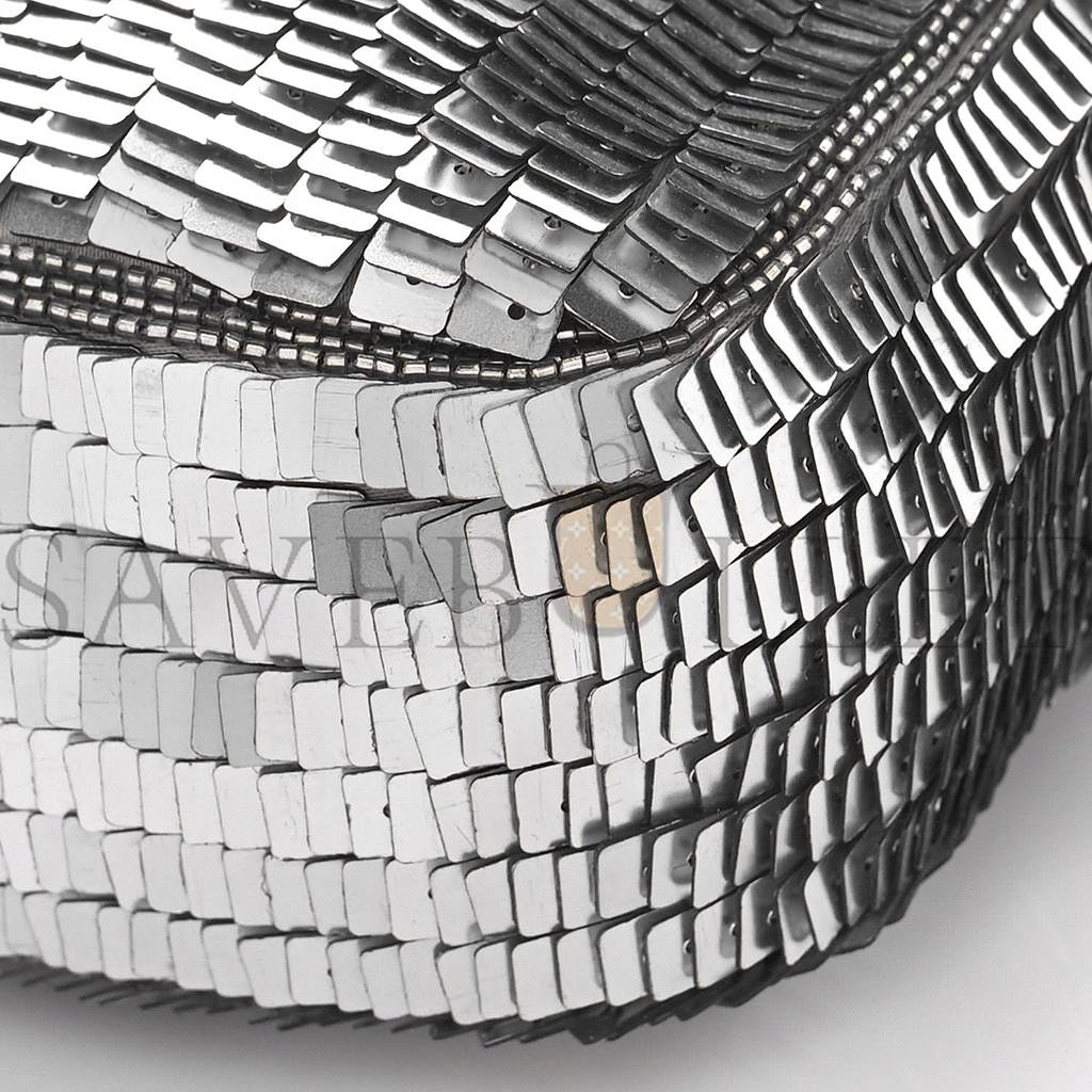 FENDI SEQUIN PAILLETTES CAPRETTO LUCIDO BAGUETTE ARGENTO MORO (27*15*6cm) FENDI SEQUIN PAILLETTES CAPRETTO LUCIDO BAGUETTE ARGENTO MORO (27*15*6cm)