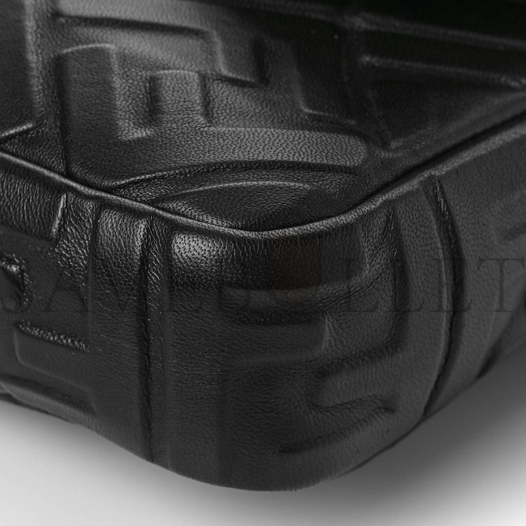 FENDI NAPPA FF 1974 EMBOSSED LARGE BAGUETTE BLACK (31*20*5cm) FENDI NAPPA FF 1974 EMBOSSED LARGE BAGUETTE BLACK (31*20*5cm)