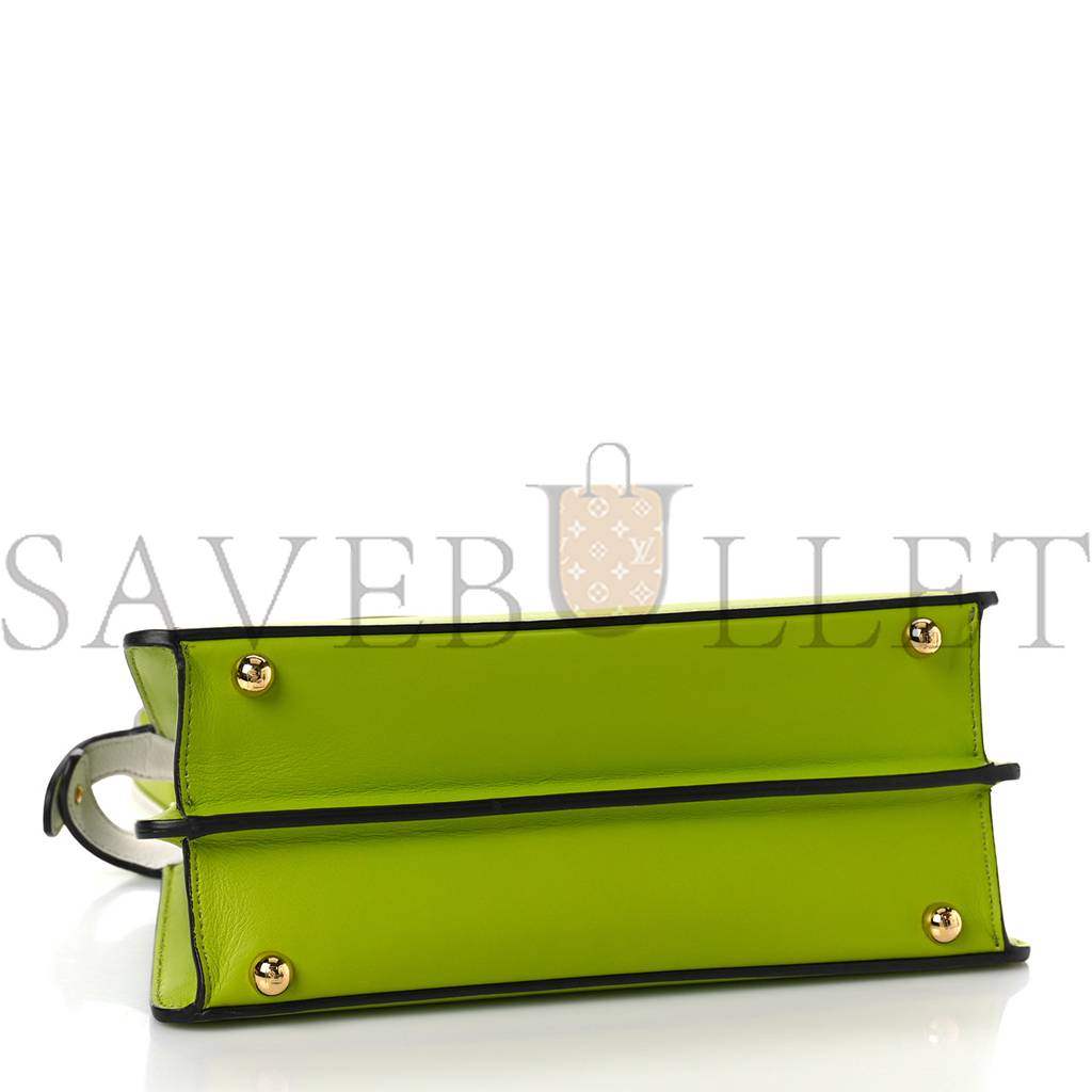 FENDI VITELLO SETA SHINY NAPPA BI-COLOR SMALL PEEKABOO I SEE U SATCHEL WASABI WHITE (27*20*10cm) FENDI VITELLO SETA SHINY NAPPA BI-COLOR SMALL PEEKABOO I SEE U SATCHEL WASABI WHITE (27*20*10cm)