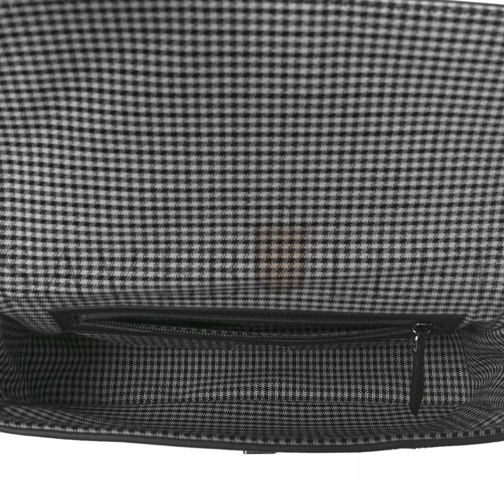 FENDI WOOL VITELLO KING HOUNDSTOOTH FF EMBROIDERED BAGUETTE GRIGIO ANTHRACITE (27*17*6cm) FENDI WOOL VITELLO KING HOUNDSTOOTH FF EMBROIDERED BAGUETTE GRIGIO ANTHRACITE (27*17*6cm)