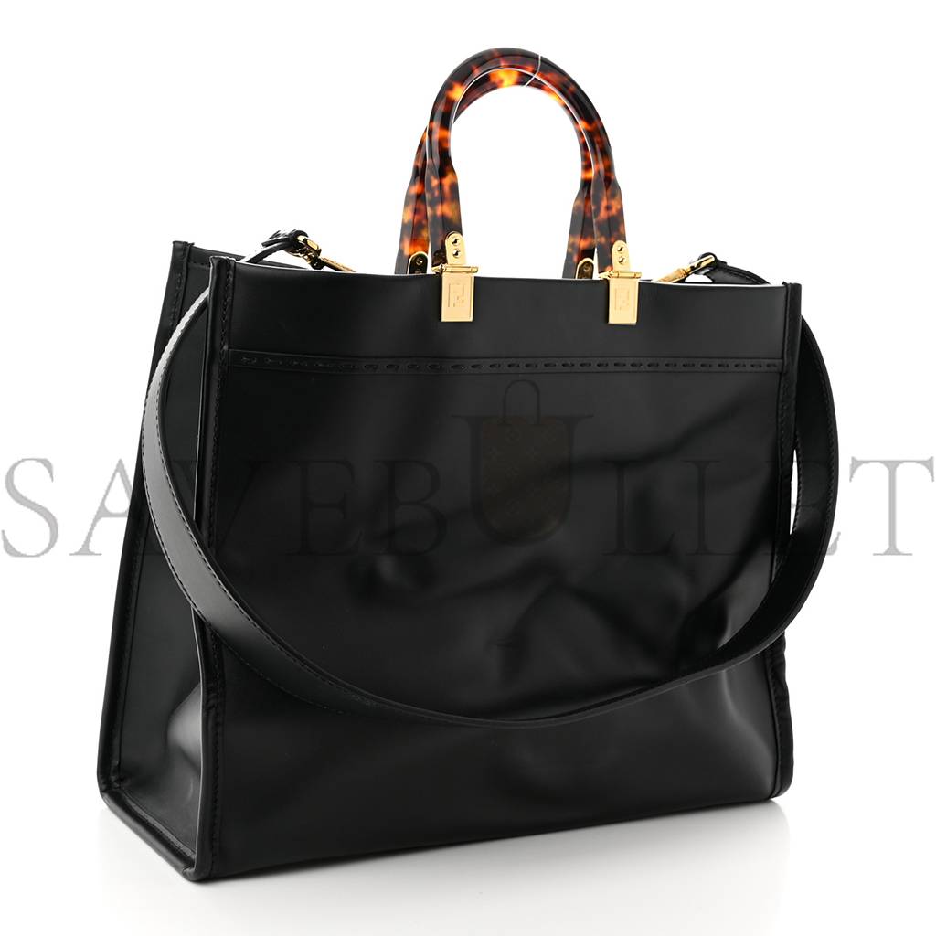 FENDI VITELLO KING PLEXIGLASS MEDIUM FENDI SUNSHINE SHOPPER TOTE BLACK (36*30*15cm) FENDI VITELLO KING PLEXIGLASS MEDIUM FENDI SUNSHINE SHOPPER TOTE BLACK (36*30*15cm)