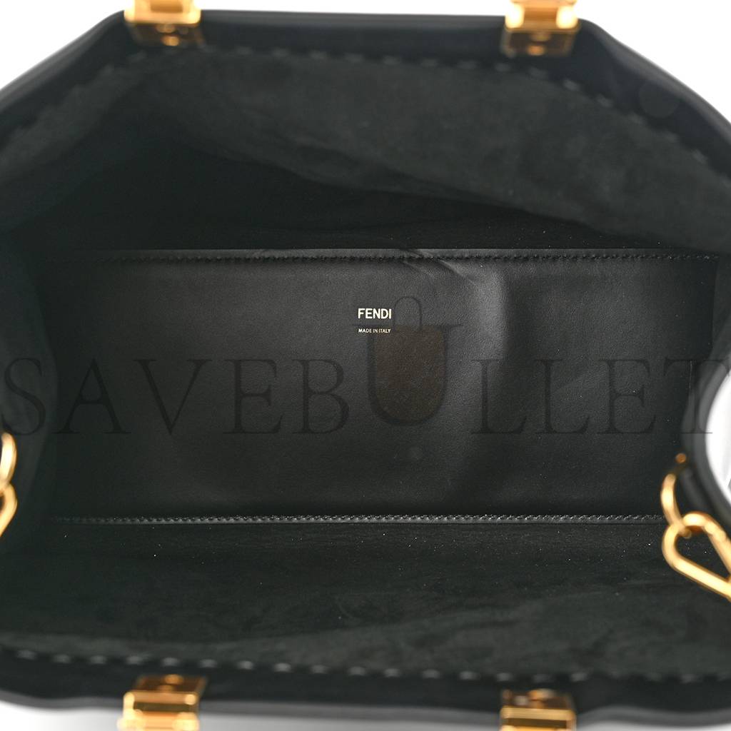 FENDI VITELLO KING PLEXIGLASS MEDIUM FENDI SUNSHINE SHOPPER TOTE BLACK (36*30*15cm) FENDI VITELLO KING PLEXIGLASS MEDIUM FENDI SUNSHINE SHOPPER TOTE BLACK (36*30*15cm)