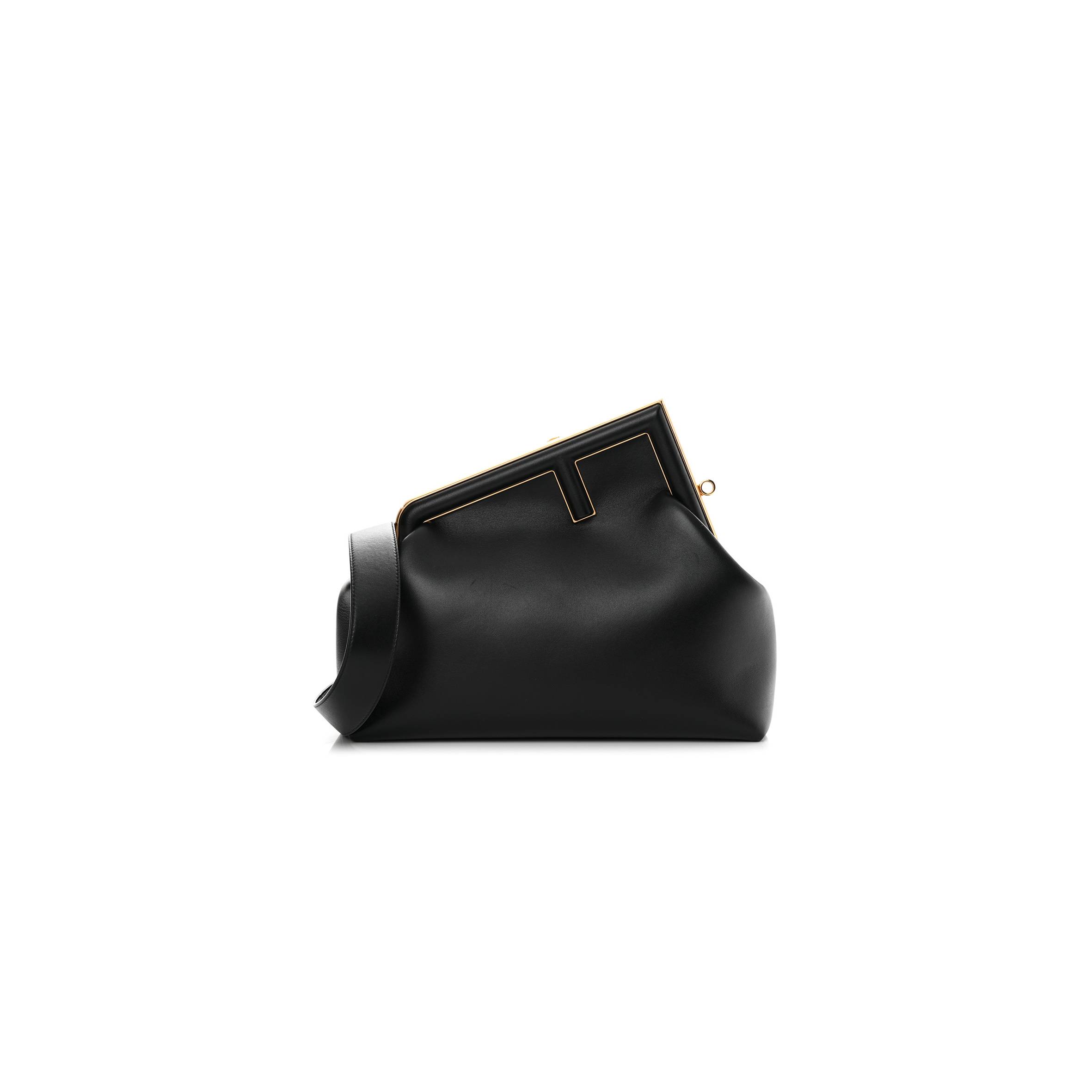 FENDI SHINY NAPPA MEDIUM FENDI FIRST BLACK (31*26*10cm) FENDI SHINY NAPPA MEDIUM FENDI FIRST BLACK (31*26*10cm)