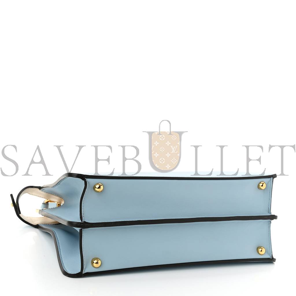 FENDI VITELLO SETA SHINY NAPPA MEDIUM PEEKABOO I SEE U SATCHEL AZZURRO BABY CAMELIA (33*24*13cm) FENDI VITELLO SETA SHINY NAPPA MEDIUM PEEKABOO I SEE U SATCHEL AZZURRO BABY CAMELIA (33*24*13cm)