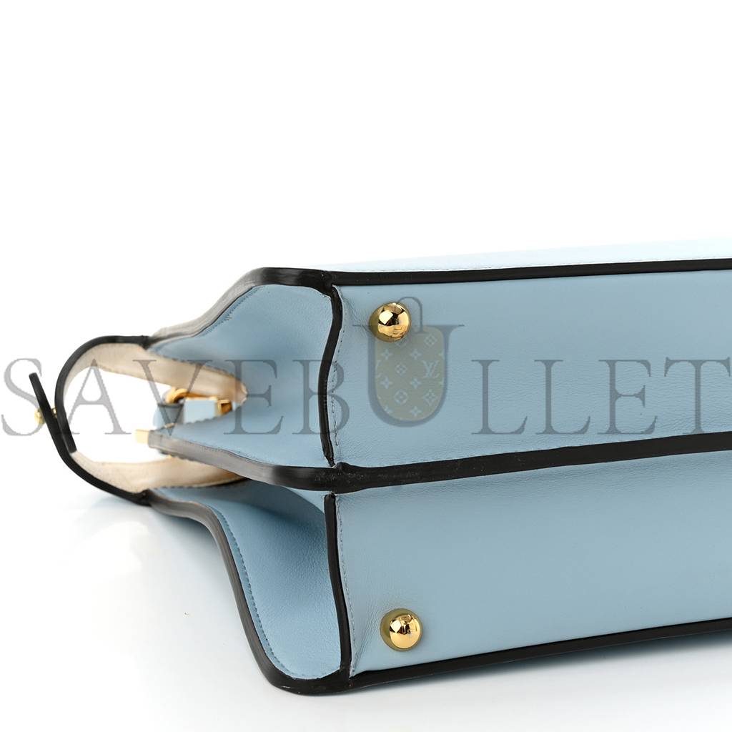 FENDI VITELLO SETA SHINY NAPPA MEDIUM PEEKABOO I SEE U SATCHEL AZZURRO BABY CAMELIA (33*24*13cm) FENDI VITELLO SETA SHINY NAPPA MEDIUM PEEKABOO I SEE U SATCHEL AZZURRO BABY CAMELIA (33*24*13cm)