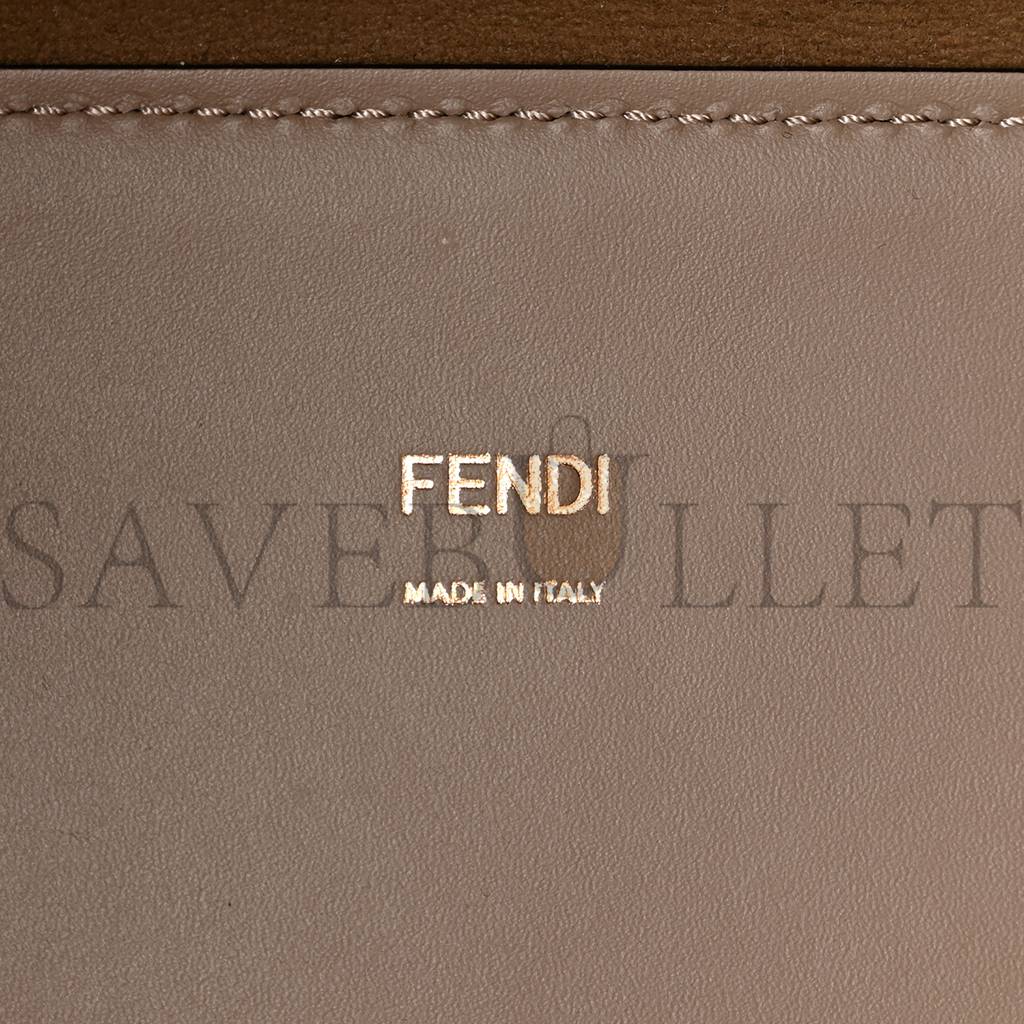 FENDI VITELLO KING PLEXIGLASS LOGO EMBOSSED MEDIUM FENDI SUNSHINE SHOPPER TOTE TORTORA (36*30*16cm) FENDI VITELLO KING PLEXIGLASS LOGO EMBOSSED MEDIUM FENDI SUNSHINE SHOPPER TOTE TORTORA (36*30*16cm)