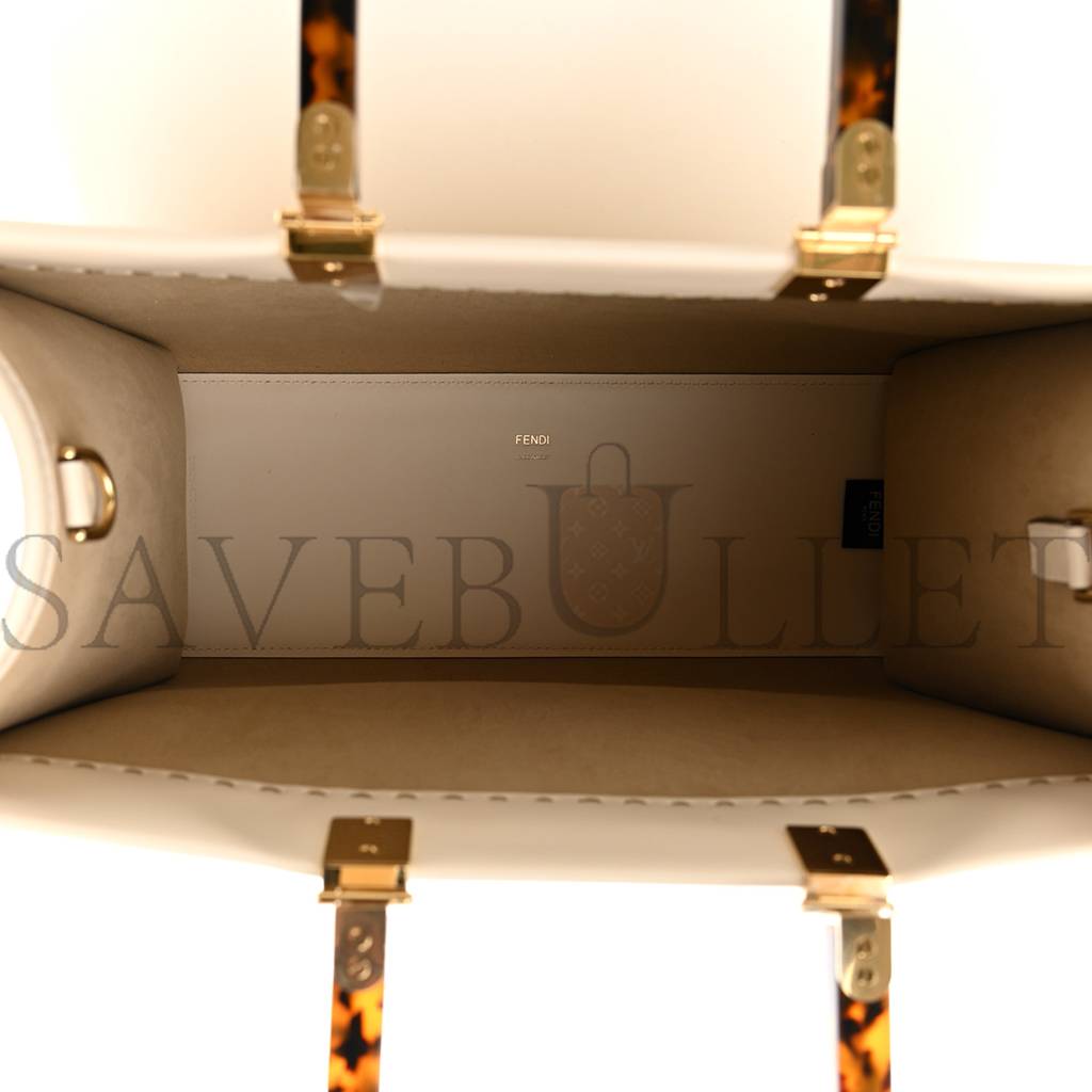 FENDI VITELLO KING PLEXIGLASS MEDIUM FENDI SUNSHINE SHOPPER TOTE WHITE ICE (36*30*15cm) FENDI VITELLO KING PLEXIGLASS MEDIUM FENDI SUNSHINE SHOPPER TOTE WHITE ICE (36*30*15cm)