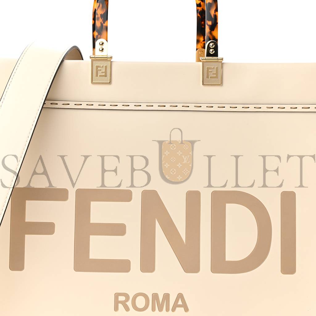 FENDI VITELLO KING PLEXIGLASS MEDIUM FENDI SUNSHINE SHOPPER TOTE WHITE ICE (36*30*15cm) FENDI VITELLO KING PLEXIGLASS MEDIUM FENDI SUNSHINE SHOPPER TOTE WHITE ICE (36*30*15cm)