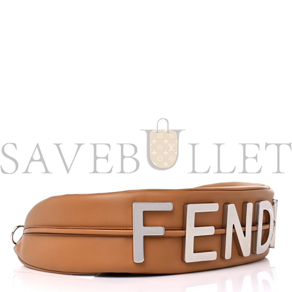 FENDI VITELLO GRACE MATTE MEDIUM FENDIGRAPHY HOBO BAG CARAMELLO (27*22*11cm) FENDI VITELLO GRACE MATTE MEDIUM FENDIGRAPHY HOBO BAG CARAMELLO (27*22*11cm)