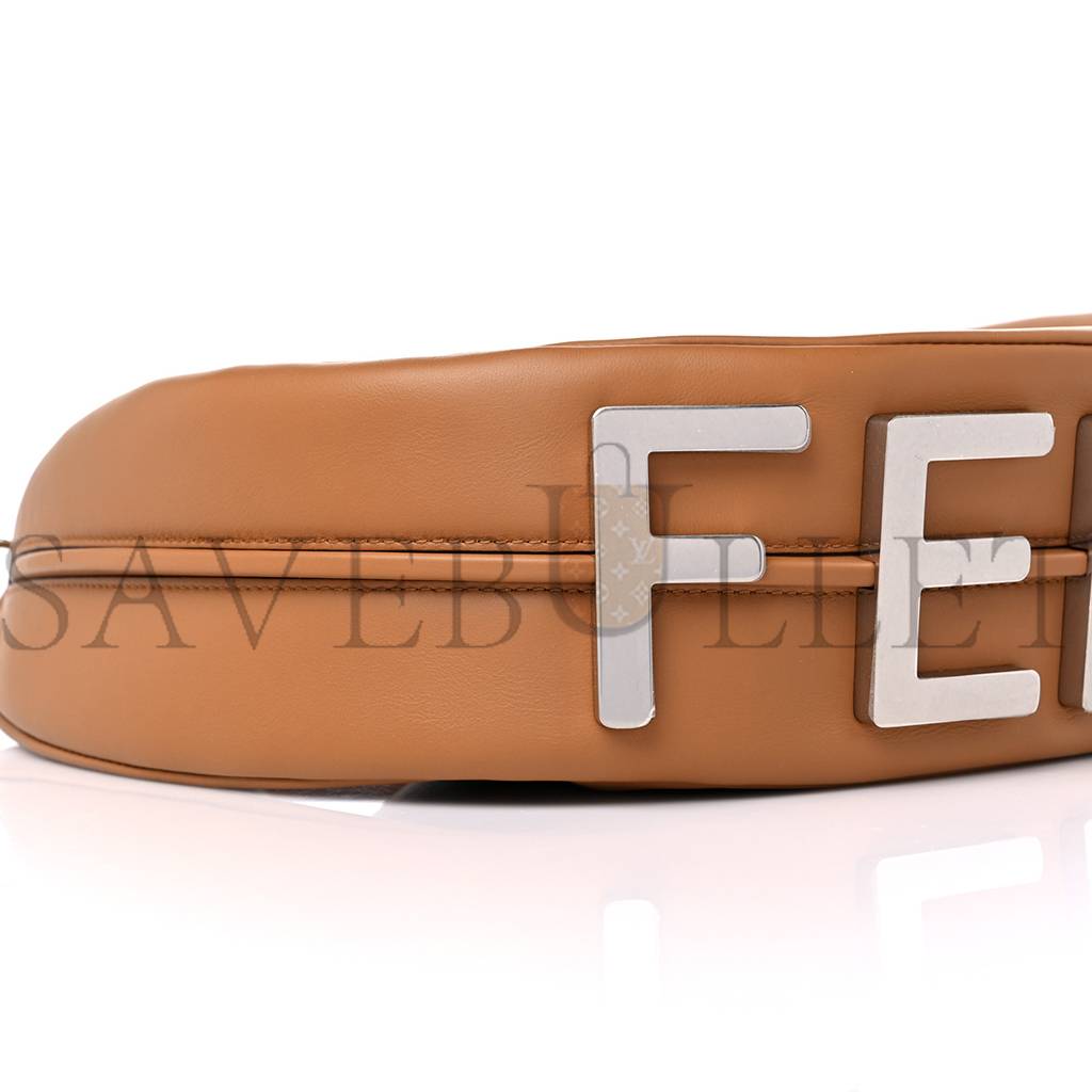 FENDI VITELLO GRACE MATTE MEDIUM FENDIGRAPHY HOBO BAG CARAMELLO (27*22*11cm) FENDI VITELLO GRACE MATTE MEDIUM FENDIGRAPHY HOBO BAG CARAMELLO (27*22*11cm)