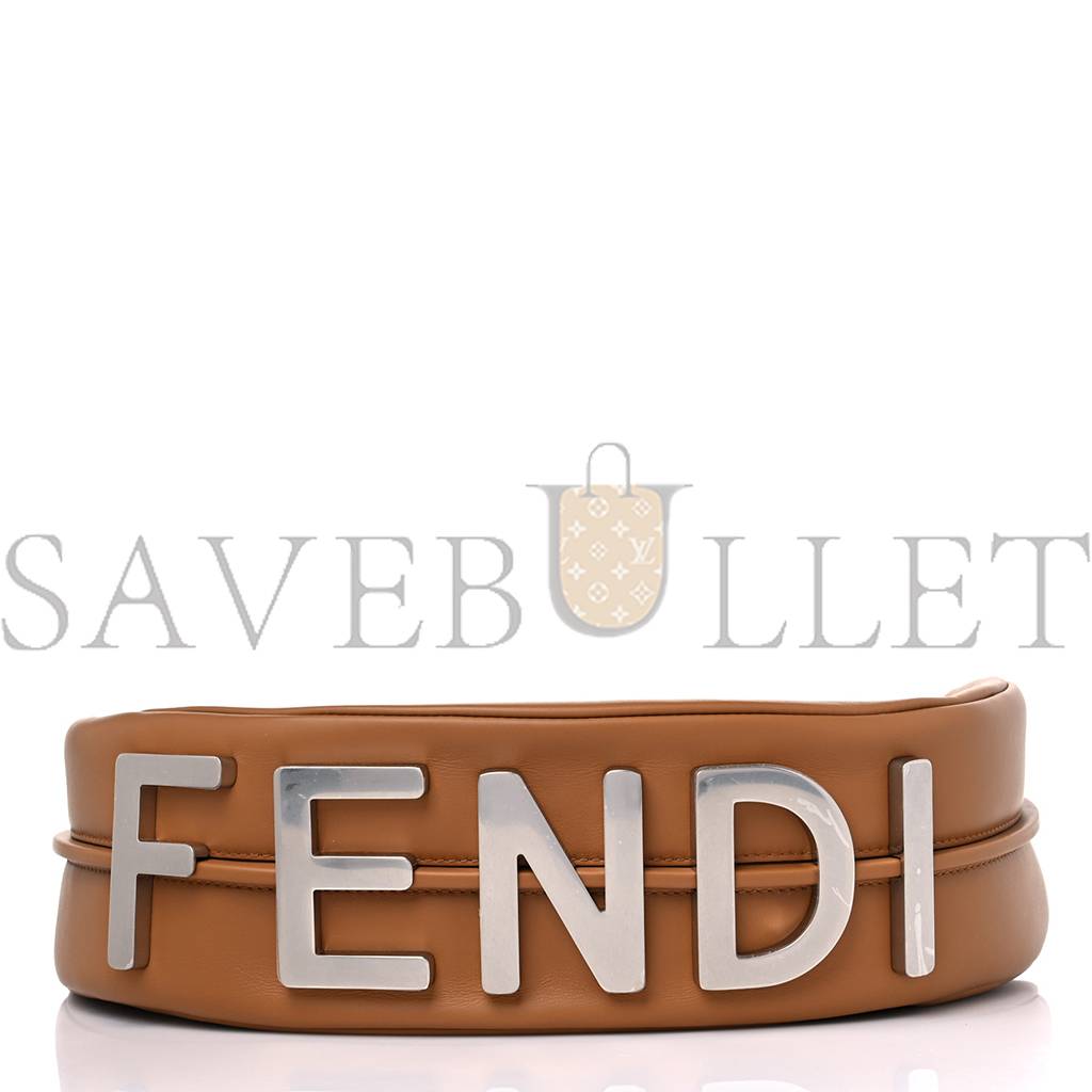 FENDI VITELLO GRACE MATTE MEDIUM FENDIGRAPHY HOBO BAG CARAMELLO (27*22*11cm) FENDI VITELLO GRACE MATTE MEDIUM FENDIGRAPHY HOBO BAG CARAMELLO (27*22*11cm)