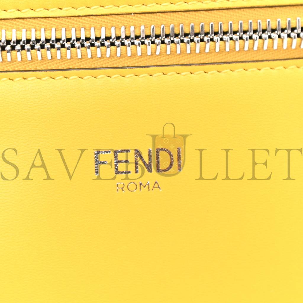FENDI X SARAH COLEMAN NAPPA FF FISH EYE EMBOSSED MINI PEEKABOO I SEE U SATCHEL MIMOSA (25*20*9cm) FENDI X SARAH COLEMAN NAPPA FF FISH EYE EMBOSSED MINI PEEKABOO I SEE U SATCHEL MIMOSA (25*20*9cm)