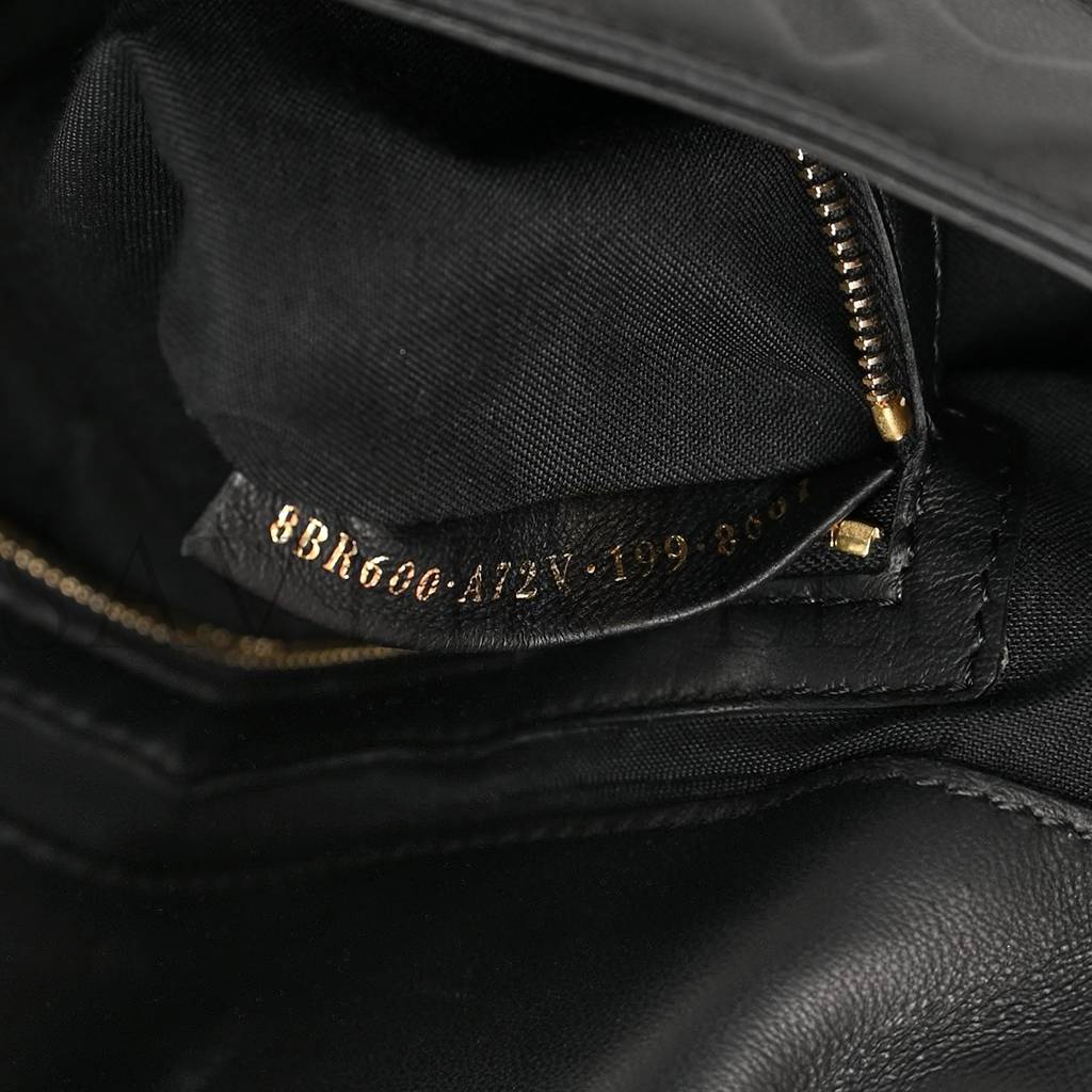 FENDI NAPPA FF 1974 EMBOSSED BAGUETTE BLACK (27*15*6cm) FENDI NAPPA FF 1974 EMBOSSED BAGUETTE BLACK (27*15*6cm)