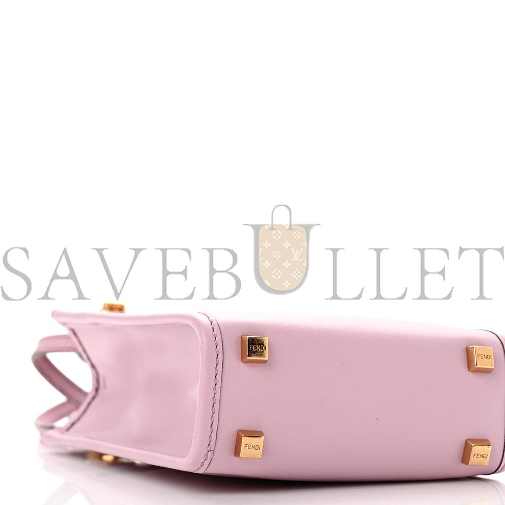FENDI VITELLO KING PLEXIGLASS MINI FENDI SUNSHINE SHOPPER TOTE LAVANDA (17*13*5cm) FENDI VITELLO KING PLEXIGLASS MINI FENDI SUNSHINE SHOPPER TOTE LAVANDA (17*13*5cm)