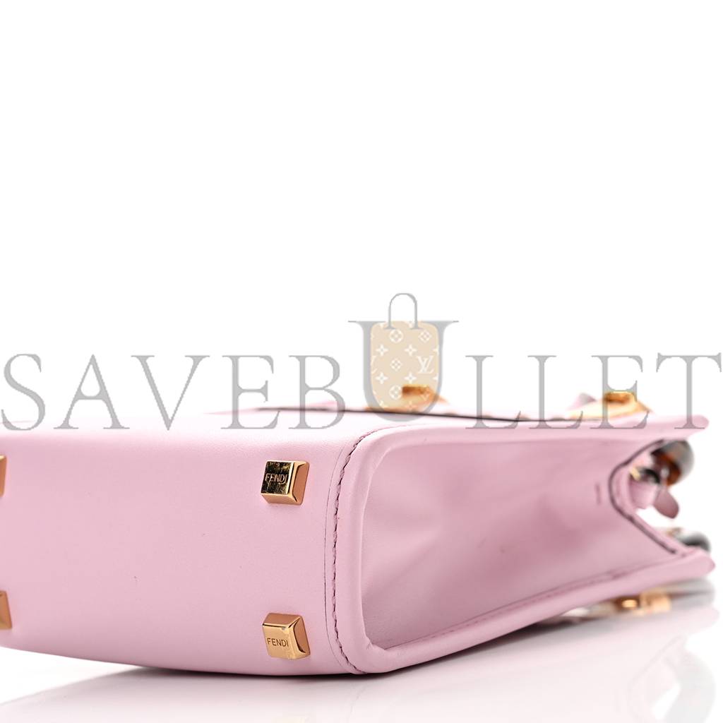 FENDI VITELLO KING PLEXIGLASS MINI FENDI SUNSHINE SHOPPER TOTE LAVANDA (17*13*5cm) FENDI VITELLO KING PLEXIGLASS MINI FENDI SUNSHINE SHOPPER TOTE LAVANDA (17*13*5cm)