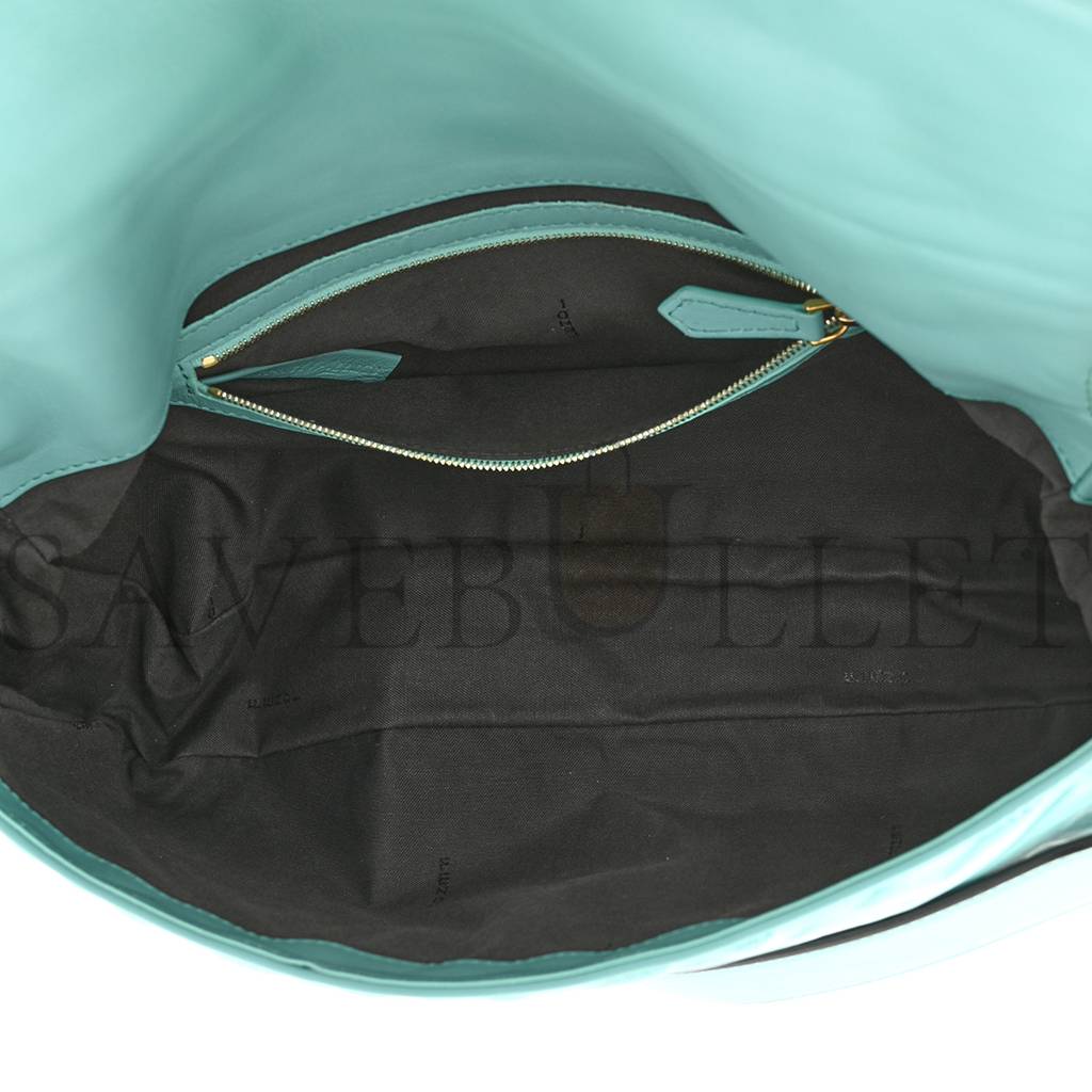 FENDI NAPPA FF 1974 EMBOSSED LARGE BAGUETTE TIFFANY (32*18*5cm) FENDI NAPPA FF 1974 EMBOSSED LARGE BAGUETTE TIFFANY (32*18*5cm)