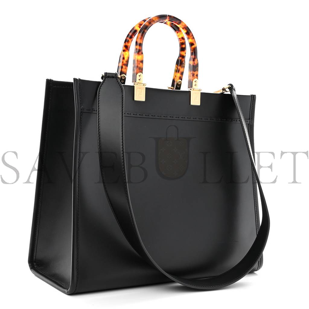 FENDI VITELLO KING PLEXIGLASS MEDIUM FENDI SUNSHINE SHOPPER TOTE BLACK (36*30*15cm) FENDI VITELLO KING PLEXIGLASS MEDIUM FENDI SUNSHINE SHOPPER TOTE BLACK (36*30*15cm)