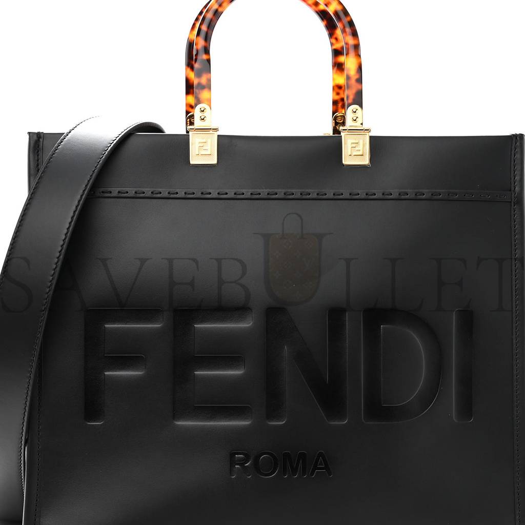 FENDI VITELLO KING PLEXIGLASS MEDIUM FENDI SUNSHINE SHOPPER TOTE BLACK (36*30*15cm) FENDI VITELLO KING PLEXIGLASS MEDIUM FENDI SUNSHINE SHOPPER TOTE BLACK (36*30*15cm)