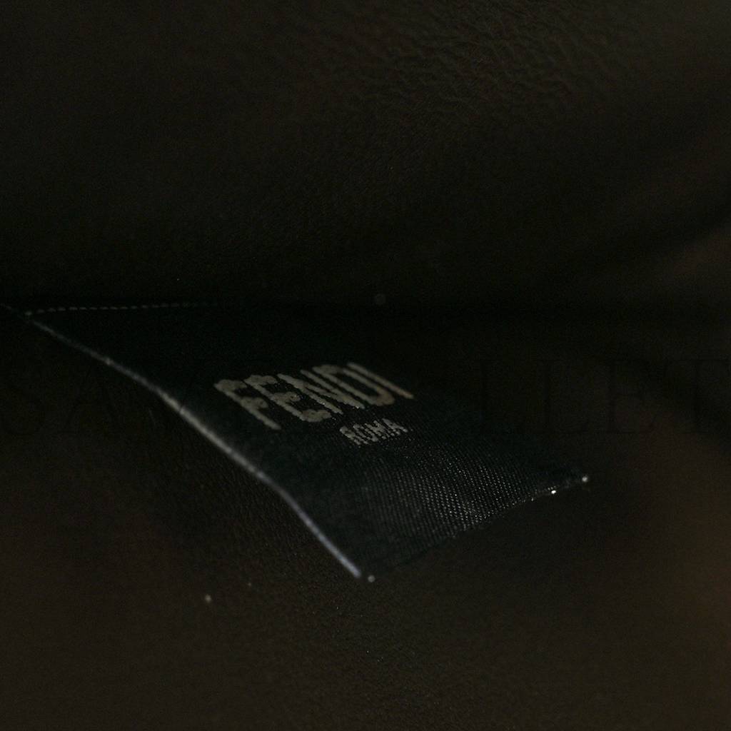 FENDI OSTRICH SHINY NAPPA SMALL PEEKABOO I SEE U SATCHEL DARK BROWN (27*20*11cm) FENDI OSTRICH SHINY NAPPA SMALL PEEKABOO I SEE U SATCHEL DARK BROWN (27*20*11cm)