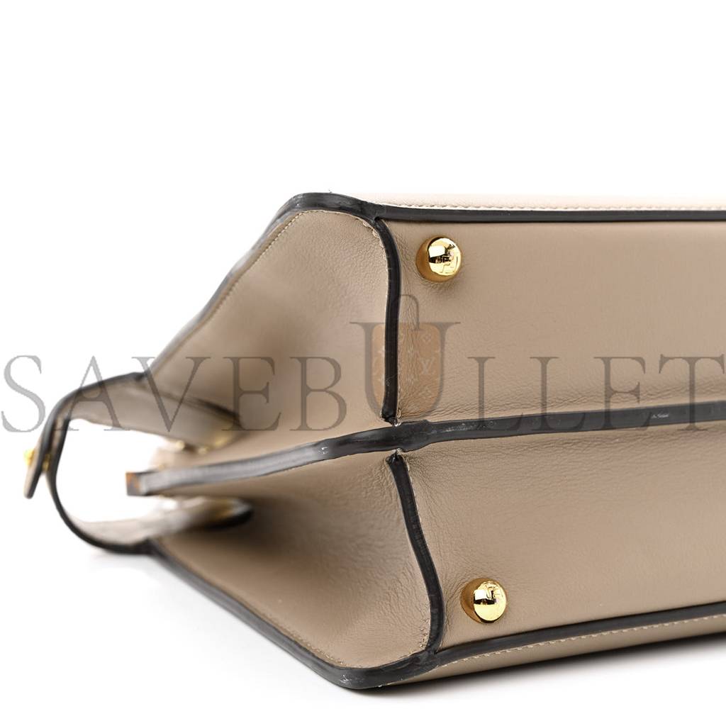 FENDI VITELLO SETA PLEXIGLASS TORTOISE MEDIUM PEEKABOO ICONIC SATCHEL TORTORA (34*25*13cm) FENDI VITELLO SETA PLEXIGLASS TORTOISE MEDIUM PEEKABOO ICONIC SATCHEL TORTORA (34*25*13cm)