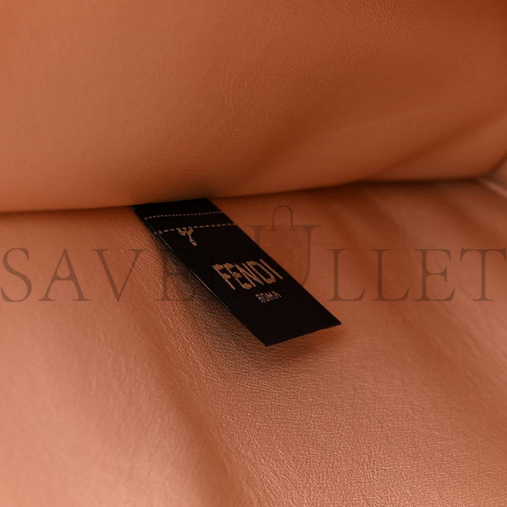 FENDI VITELLO SETA SHINY NAPPA MEDIUM PEEKABOO I SEE U SATCHEL CUOIO LIGHT ROSE (33*25*13cm) FENDI VITELLO SETA SHINY NAPPA MEDIUM PEEKABOO I SEE U SATCHEL CUOIO LIGHT ROSE (33*25*13cm)
