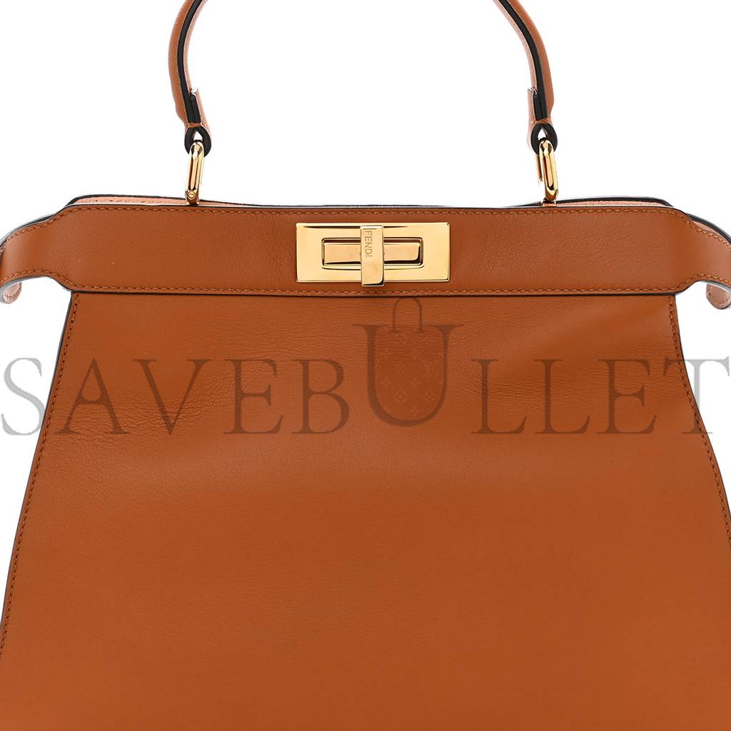 FENDI VITELLO SETA SHINY NAPPA MEDIUM PEEKABOO I SEE U SATCHEL CUOIO LIGHT ROSE (33*25*13cm) FENDI VITELLO SETA SHINY NAPPA MEDIUM PEEKABOO I SEE U SATCHEL CUOIO LIGHT ROSE (33*25*13cm)