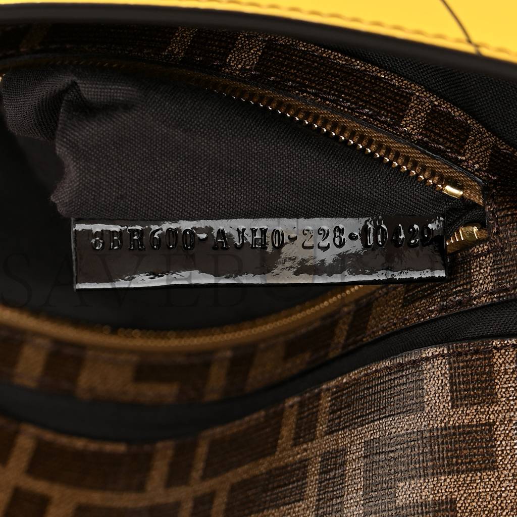 FENDI GLAZED FABRIC FF 1974 HAIRDO GIRLS INLAY BAGUETTE MOGANO PANNA MULTICOLOR (27*15*6cm) FENDI GLAZED FABRIC FF 1974 HAIRDO GIRLS INLAY BAGUETTE MOGANO PANNA MULTICOLOR (27*15*6cm)