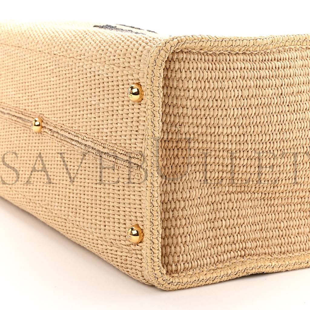FENDI STRAW VITELLO KING PLEXIGLASS WOVEN MEDIUM FENDI SUNSHINE SHOPPER TOTE NATURAL BLACK (36*32*17cm) FENDI STRAW VITELLO KING PLEXIGLASS WOVEN MEDIUM FENDI SUNSHINE SHOPPER TOTE NATURAL BLACK (36*32*17cm)