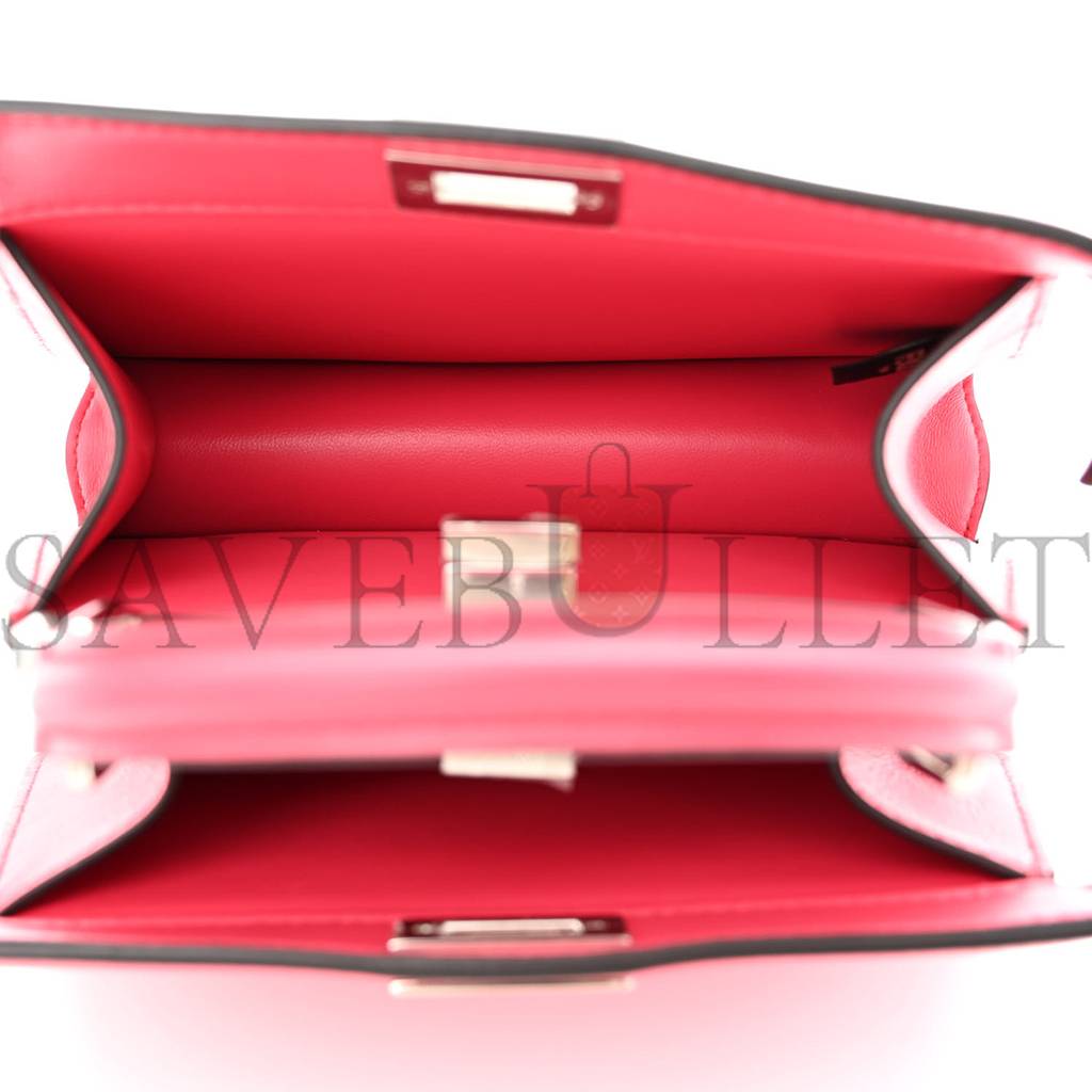 FENDI SHINY NAPPA PETITE PEEKABOO I SEE U SATCHEL LAMPONE (20*15*10cm) FENDI SHINY NAPPA PETITE PEEKABOO I SEE U SATCHEL LAMPONE (20*15*10cm)