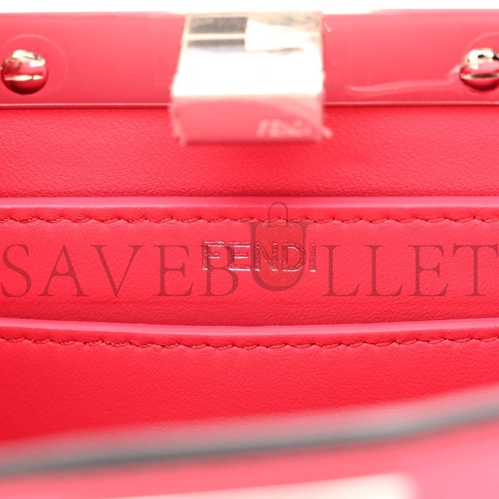 FENDI SHINY NAPPA PETITE PEEKABOO I SEE U SATCHEL LAMPONE (20*15*10cm) FENDI SHINY NAPPA PETITE PEEKABOO I SEE U SATCHEL LAMPONE (20*15*10cm)