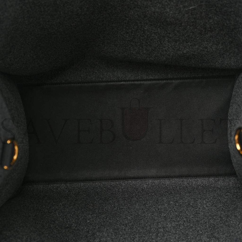 FENDI MELANGE FLANNEL PLEXIGLASS SATIN LOGO EMBROIDERED THREADED EDGE MEDIUM FENDI SUNSHINE SHOPPER TOTE GRIGIO BLACK (40*34*20cm) FENDI MELANGE FLANNEL PLEXIGLASS SATIN LOGO EMBROIDERED THREADED EDGE MEDIUM FENDI SUNSHINE SHOPPER TOTE GRIGIO BLACK (40*34*20cm)