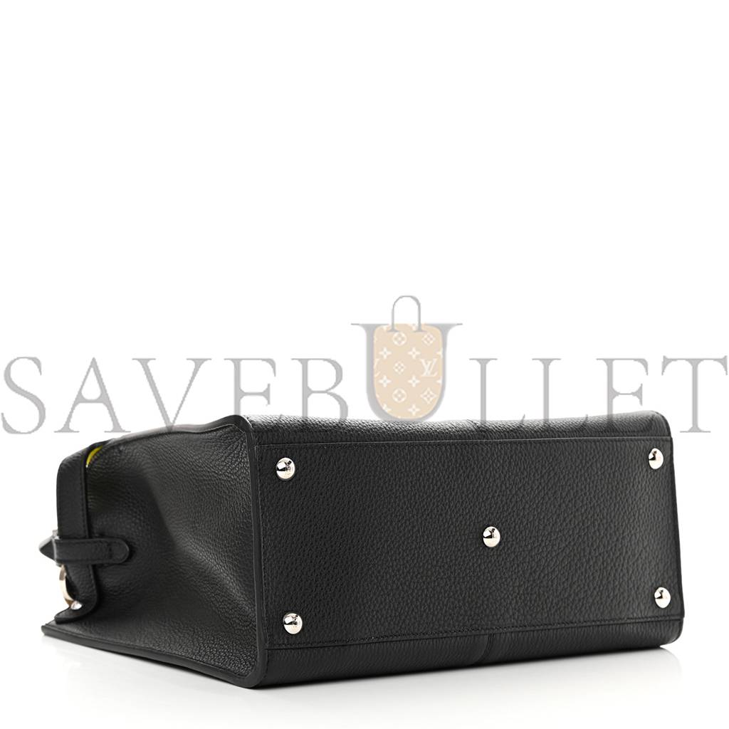 FENDI CUOIO ROMANO FLUO SELLERIA MEDIUM PEEKABOO X-LITE BLACK GIALLO FLUO (29*2*13cm) FENDI CUOIO ROMANO FLUO SELLERIA MEDIUM PEEKABOO X-LITE BLACK GIALLO FLUO (29*2*13cm)