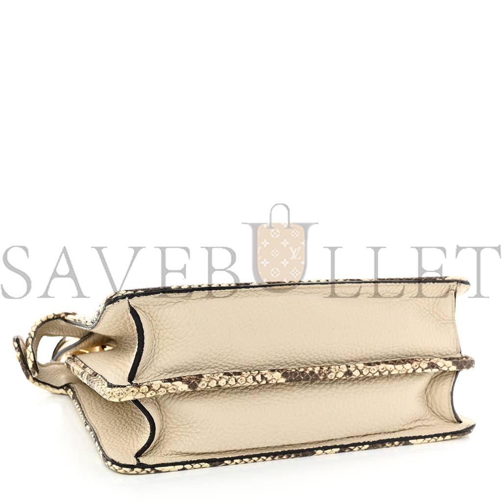 FENDI CUOIO ROMANO ELAPHE CHAMOIS PYTHON PRINT SMALL PEEKABOO I SEE U SATCHEL CAMELIA (27*20*11cm) FENDI CUOIO ROMANO ELAPHE CHAMOIS PYTHON PRINT SMALL PEEKABOO I SEE U SATCHEL CAMELIA (27*20*11cm)